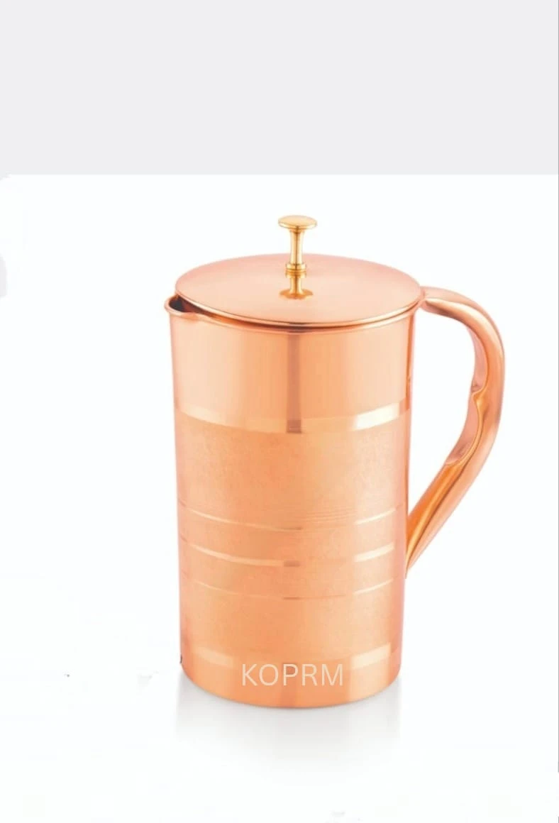 Silver Line Copper Jug