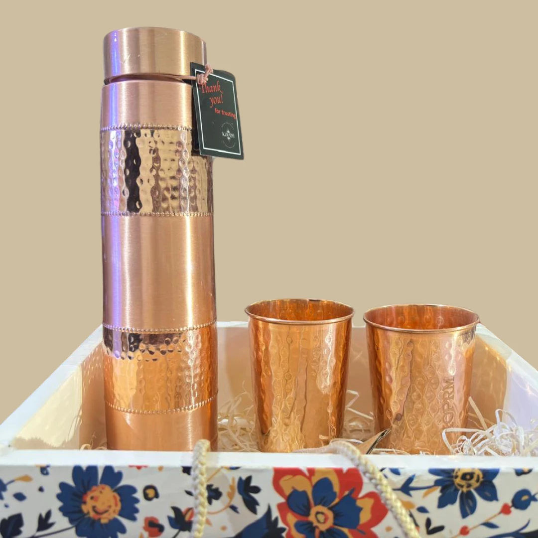 KOPRM Hammered Wellness Copper Box